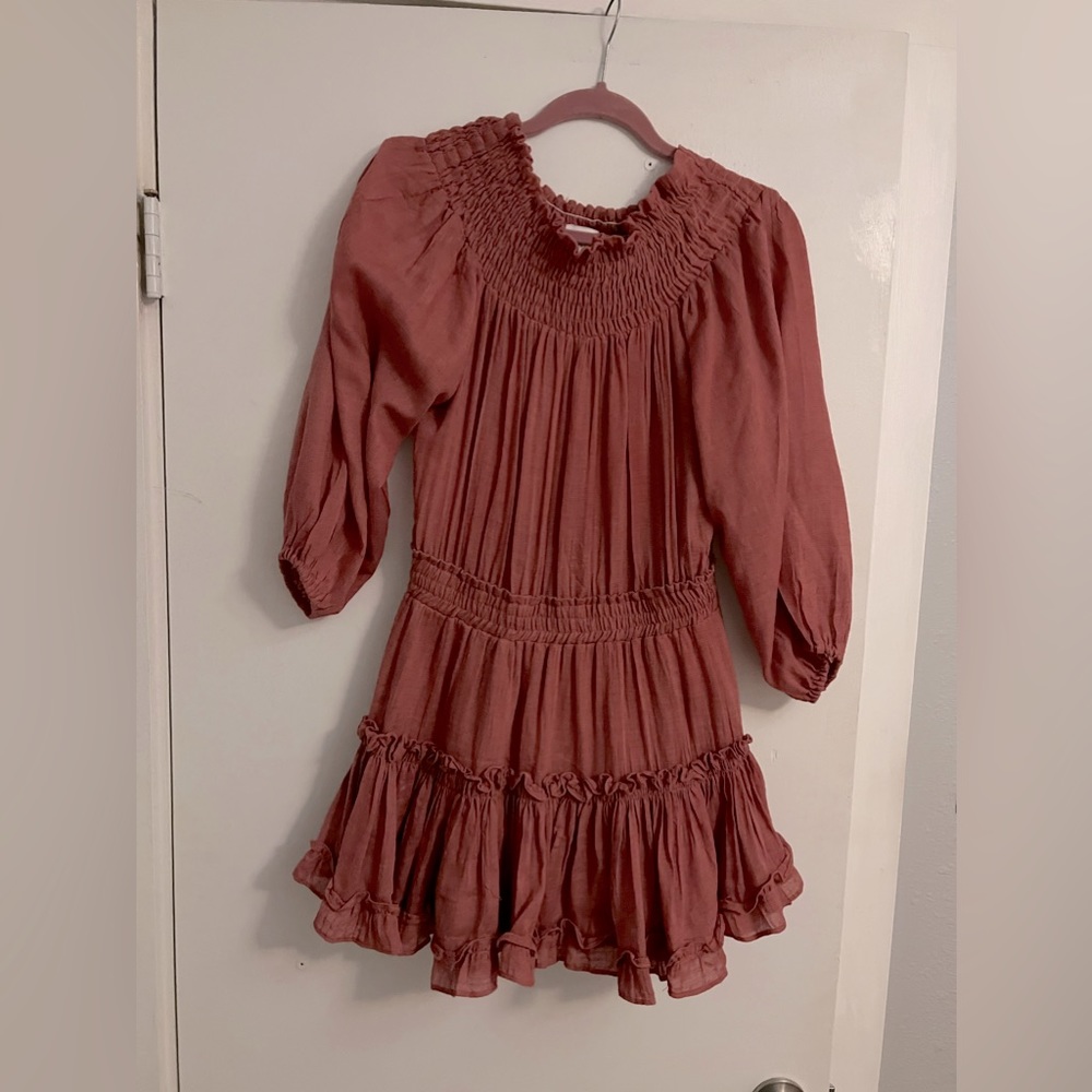 Misa off the shoulder dress. Size M